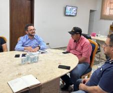Em São Carlos do Ivaí, a reunião com o prefeito José Luiz Santos 