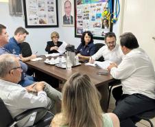Em Tapejara a reunião foi com o vice-prefeito Rogério Francischini, 