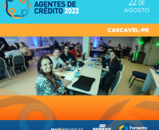 Registro do encontro regional de agentes de crédito em Cascavel.