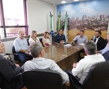 Reunião com o prefeito Leonaldo Paranhos e equipe, em Cascavel.