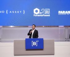 O governador Carlos Massa Ratinho Junior lançou nesta quinta-feira (3) na B3, em São Paulo, um projeto inédito no Brasil para o financiamento do agronegócio.