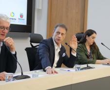 Norberto Ortigara, Claudio Stabile e Mayara Puchalski apresentam o FIDC Agro em reunião online do COMSEFAZ