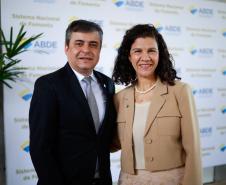 Maria Fernanda Coelho e o primeiro vice-presidente da nova gestão da ABDE, Euler Mathias