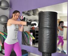 Valéria Ribeiro, dona da academia de ginástica de Quatiguá.