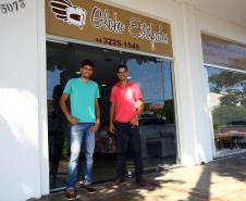 Rafael Sanches e Fernando Sanches, empresários dono da Estofados Globo em Maringá.