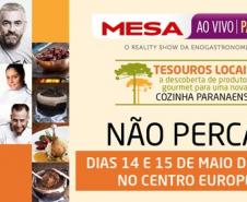 A Fomento Paraná é uma das instituições apoiadoras da primeira edição do Mesa ao Vivo Paraná, que acontece até quinta-feira (15), no Centro Europeu, em Curitiba. 