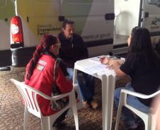 Atendimento dos agentes de crédito em Guarapuava.