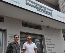 Julio Neto e Valtemir "Mineiro" Soares, sócios da Information Planet, de Curitiba.