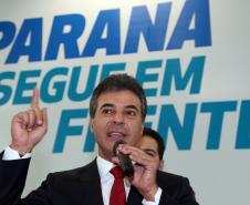 Governador Beto Richa recebe prefeitos e autoriza obras de saneamento, libera recursos para a Saúde e homologa licitações para obras urbanas.Curitiba, 02/06/2015.