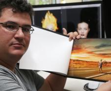 FABIO HENTZ- empresa Imagi em Santa Felicidade. Com financiamento oferecido pela Fomento Paraná, ele comprou equipamento de ponta, gerou empregos em plena recessão, e tornou a empresa conhecida internacionalmente.