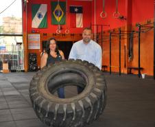 Jeferson e Neide Ramos, empreendedores da Crossfit Widia, de Curitiba.