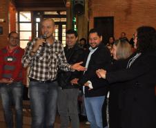 Rafael Balestra fala sobre "O agente transformador da sociedade", em que aproveita recursos de hipnose para trabalhar com os participantes do evento e mostrar que a transformação física está na mente.