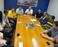 O prefeito de Fazenda Rio Grande, Márcio Wosniak, recebeu o presidente da Fomento Paraná, Juraci Barbosa, que iniciou uma programação de visitas técnicas aos municípios paranaenses.