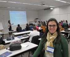Sarah Rocha, participante do curso de correspondente da Fomento Paraná.