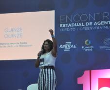 A Fomento Paraná, instituição financeira do Governo do Estado e o Sebrae/PR promovem o Encontro Estadual de Agentes de Crédito e Desenvolvimento, em Pontal do Paraná. 
O evento, que acontece nesta terça e quarta (30 e 31/10), na Associação Banestado, tem a participação de 300 agentes que atuam em todo o estado. 