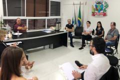 Reunião em São Jorge d'Oeste com o vice-prefeito Vanderlei Trevelin