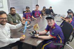 Fomento Paraná recebe equipe de estudantes que participaram de torneio internacional de robótica