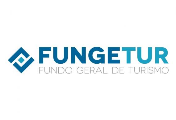 Arte em com azul do logotipo do Fungetur - Fundo Geral do Turismo