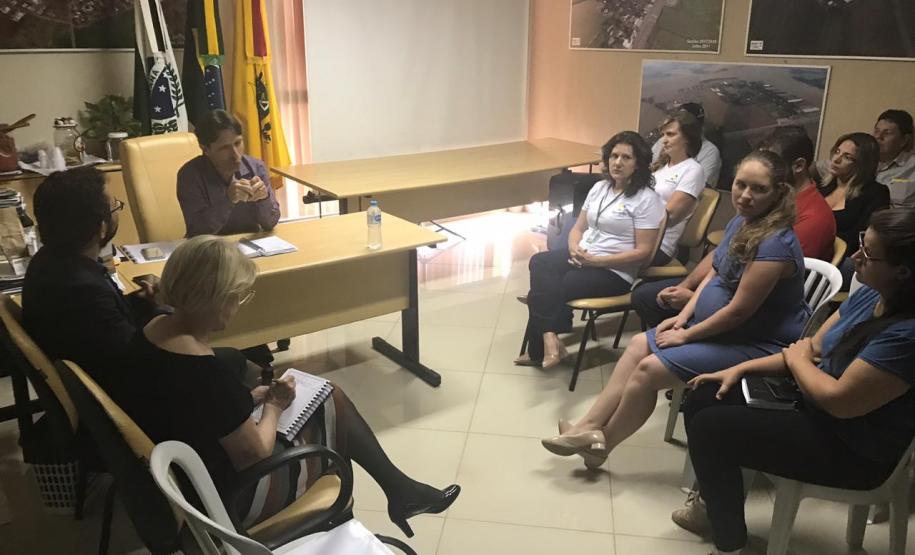 Reunião com o prefeito de Engenheiro Beltrão, Rogério Riguetti