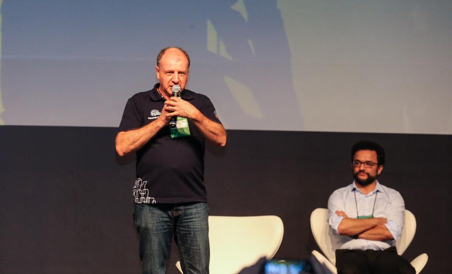 O secretário de Estado do Desenvolvimento Urbano e Obras Públicas, João Carlos Ortega, palestra durante o evento Governo 5.0.