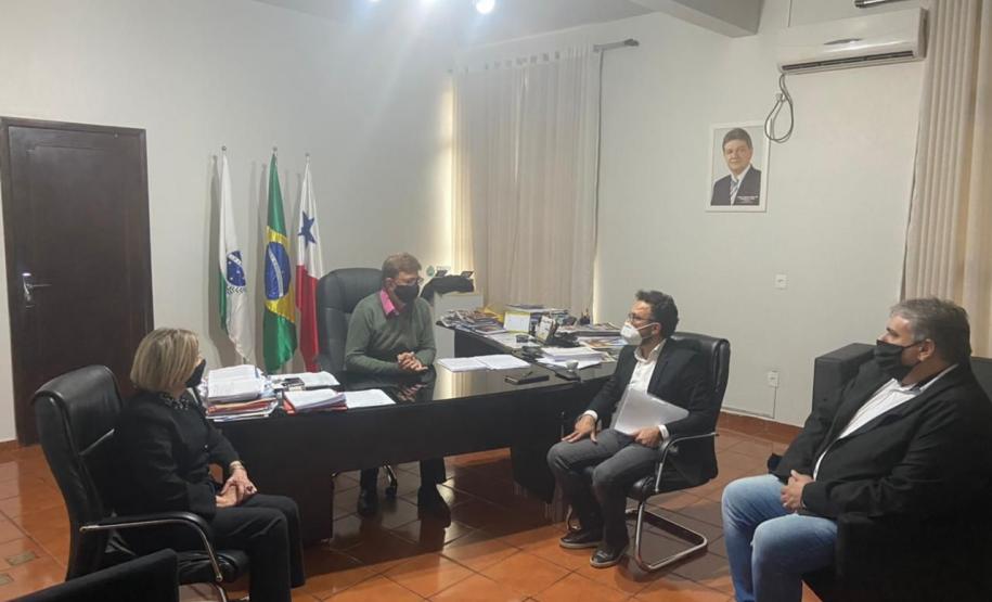 Reunião com o prefeito de Nova Santa Rosa, Norberto Pinz