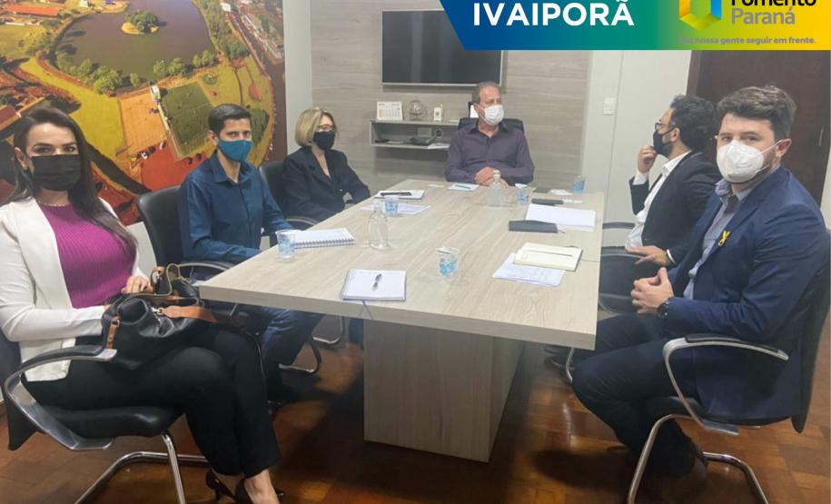 Reunião com o prefeito de Ivaiporã, Luiz Carlos Gil,