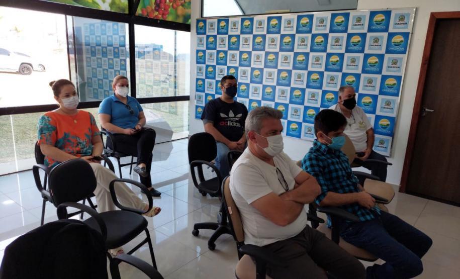 Visita a Carlópolis para reunião com o prefeito Hiroshi Kubo.