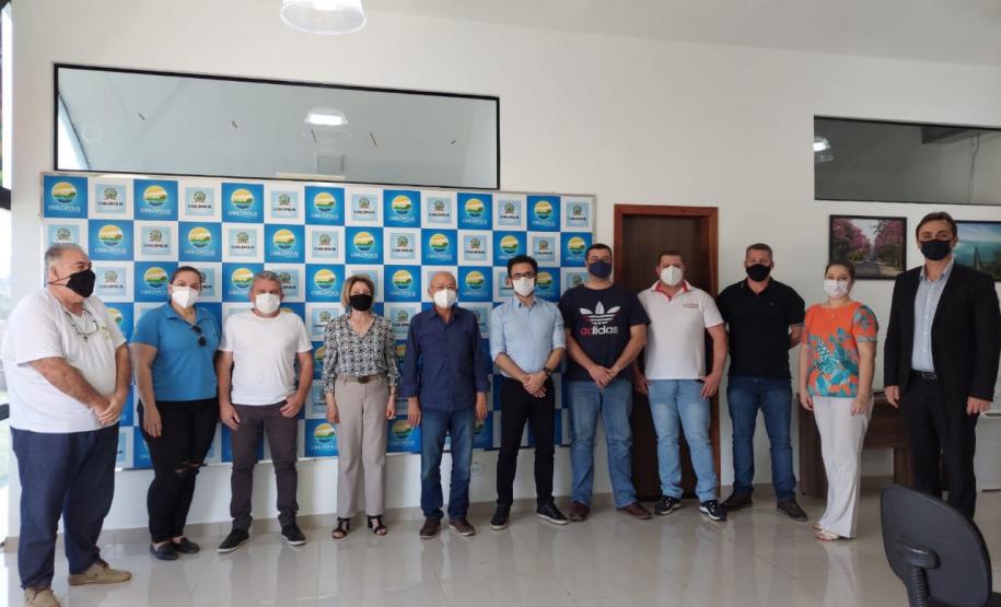 Visita a Carlópolis para reunião com o prefeito Hiroshi Kubo.