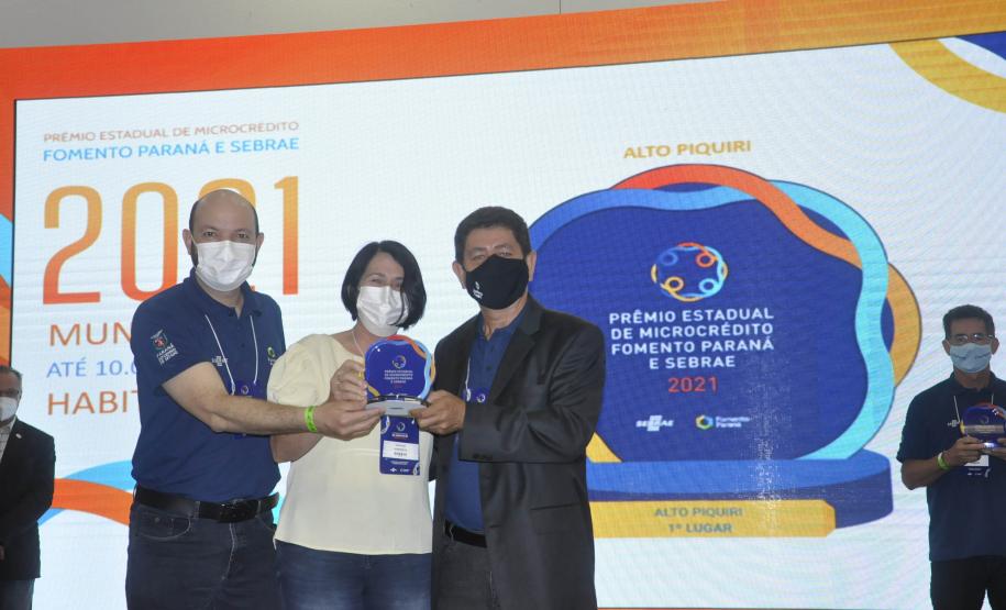 Entrega de Troféus do Prêmio Estadual de Microcrédito Fomento Paraná e Sebrae 2021 - Alto Piquiri