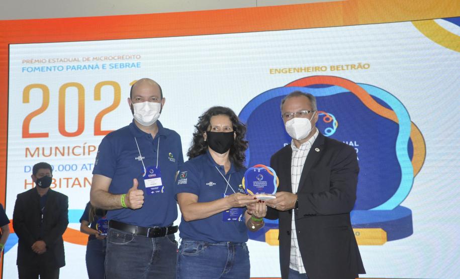 Entrega de Troféus do Prêmio Estadual de Microcrédito  Fomento Paraná e Sebrae 2021 - Engenheiro Beltrão