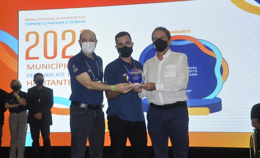 Entrega de Troféus do Prêmio Estadual de Microcrédito  Fomento Paraná e Sebrae 2021 - Cianorte