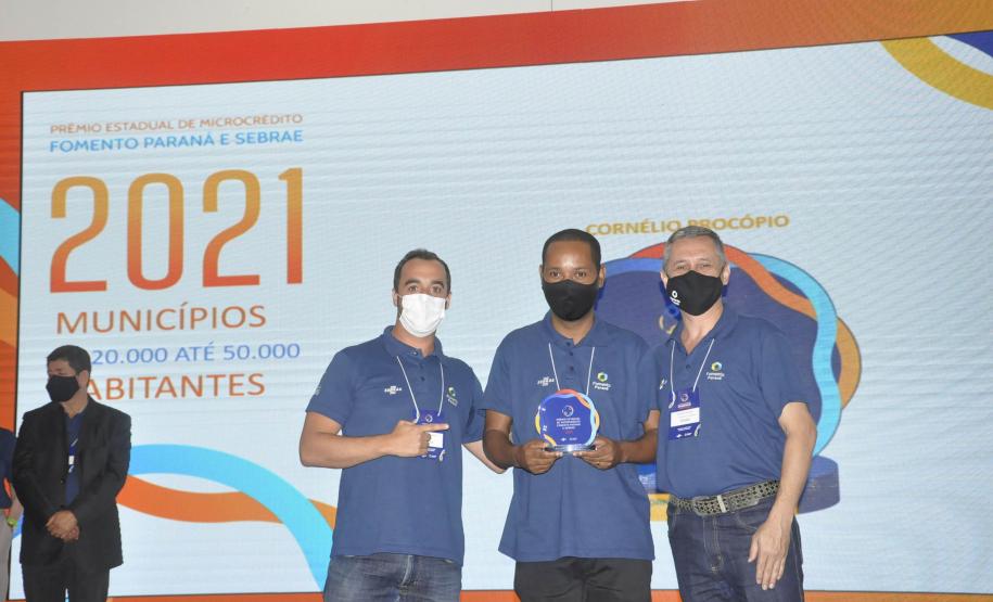 Entrega de Troféus do Prêmio Estadual de Microcrédito  Fomento Paraná e Sebrae 2021 - Cornelio Procopio