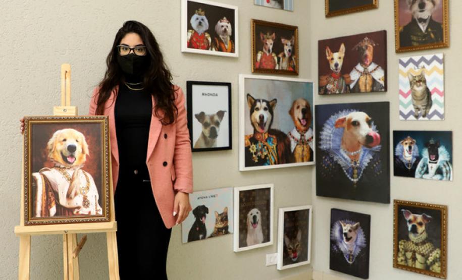 A empreendedora Giovanna Sabatke, que criou uma marca de produtos para animais de estimação