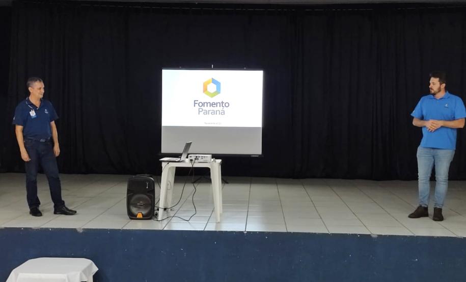 Palestra para empresários na na Acip – Associação Comercial, Industrial e Agropecuária de Porto Rico, para apresentação da Fomento Paraná e das linhas de crédito.
