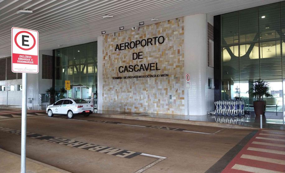 Aeroporto de Cascavel, obra que recebeu recursos do SFM para ampliação e modernização.