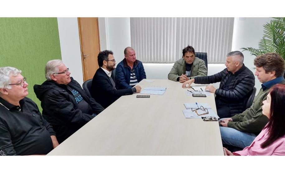 Reunião com o prefeito de Ivatuba, Sérgio Santi