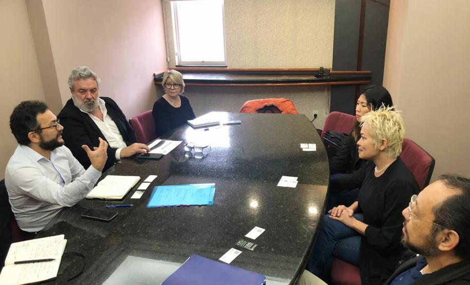 Reunião com dirigentes da Abraseda, em Londrina.