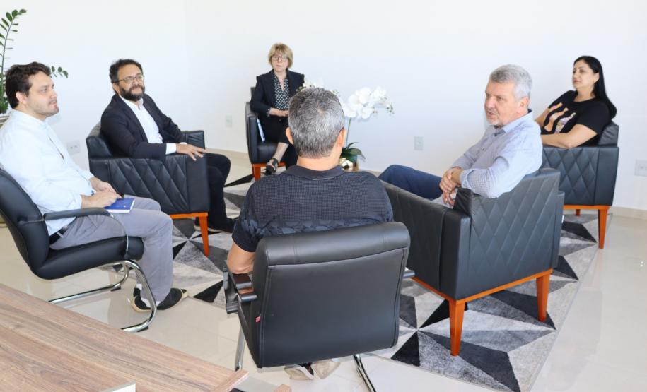 Reunião com o prefeito de Bom Jesus do Sul, Helio Surdi