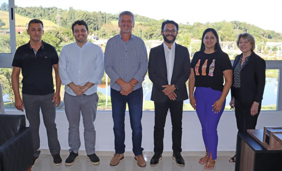Reunião com o prefeito de Bom Jesus do Sul, Helio Surdi