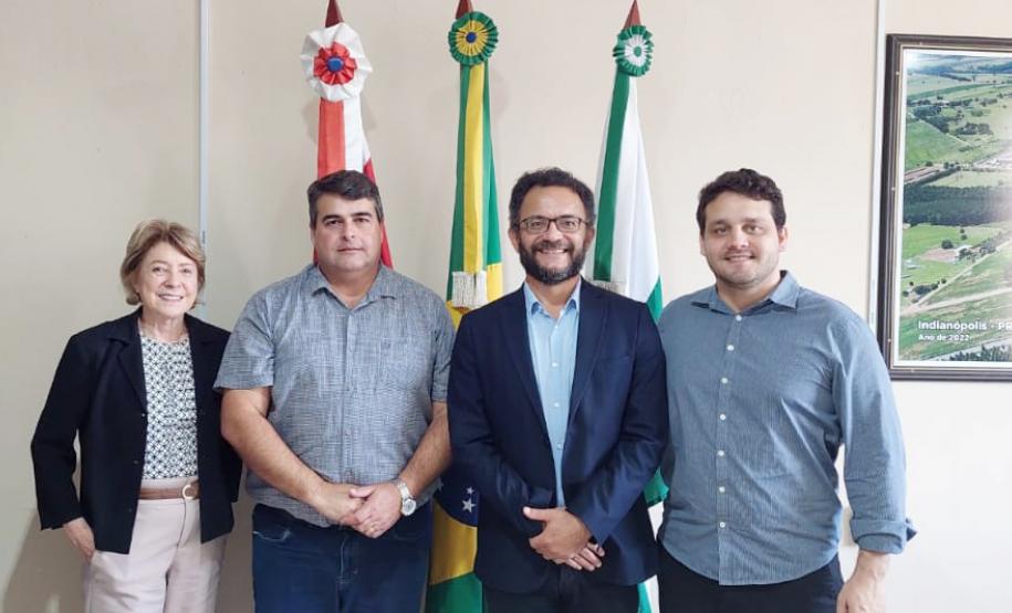 Reunião em Indianópolis, com o prefeito Juliano Cordeiro
