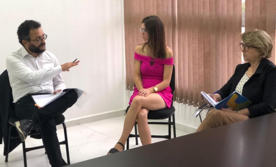 Reunião em São Jorge d'Oeste com o vice-prefeito Vanderlei Trevelin