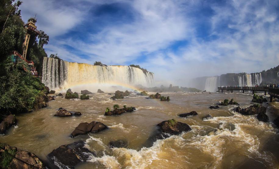 Vista da paisagem das Cataratas do Iguaçu