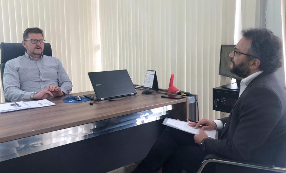 Em Pérola do Oeste, encontro com o prefeito Edsom Bagetti