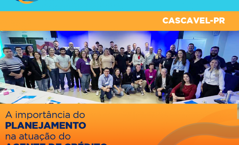 Registro do encontro regional de agentes de crédito em Cascavel.