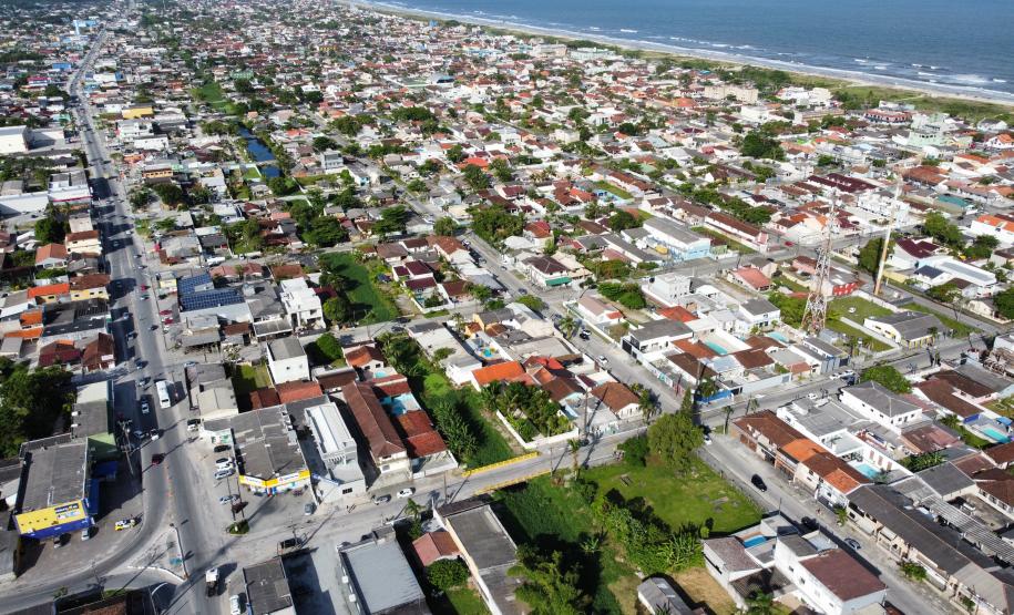 Vista aárea de Pontal do Paraná