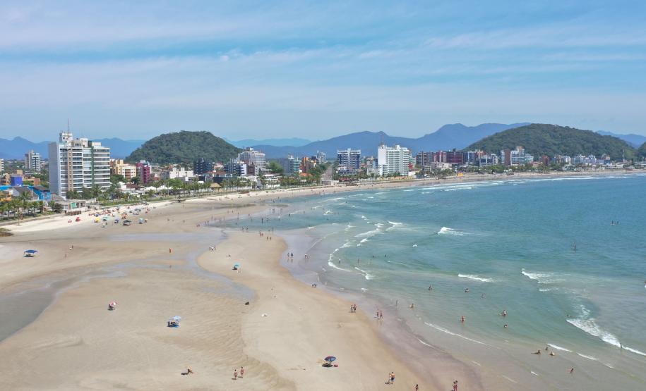 Vista da paria de Guaratuba