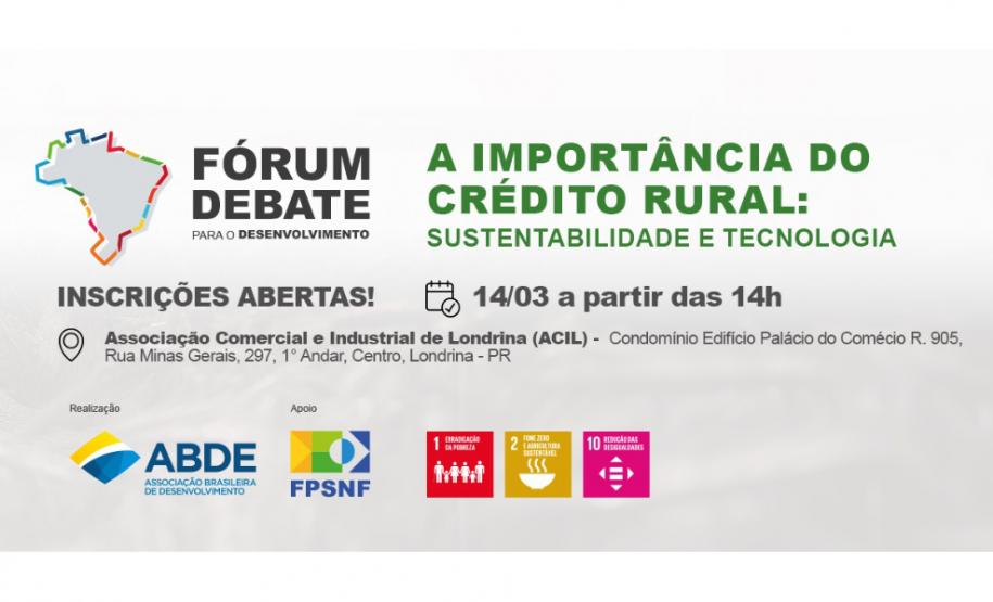 Com apoio de entidades do Estado, Londrina recebe evento nacional de crédito rural