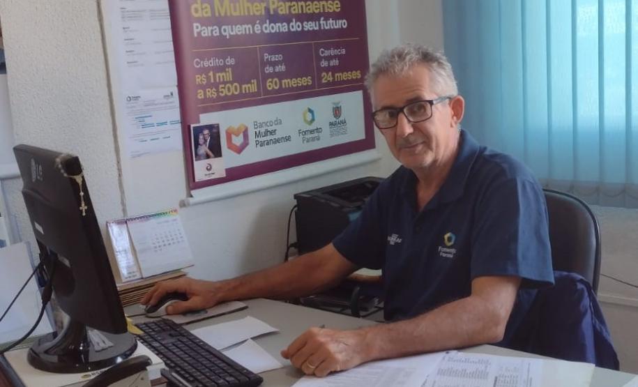 Roberto Carraro, agente de crédito do município Marialva