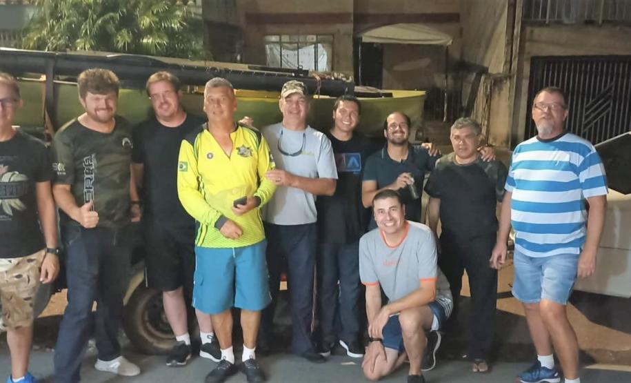 Sócios e amigos da Caiaqueria, empresa beneficiada com crédito da Fomento Paraná