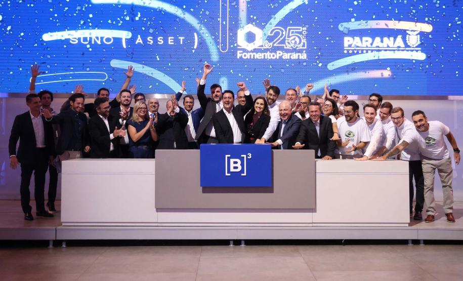 O governador Carlos Massa Ratinho Junior lançou nesta quinta-feira (3) na B3, em São Paulo, um projeto inédito no Brasil para o financiamento do agronegócio.